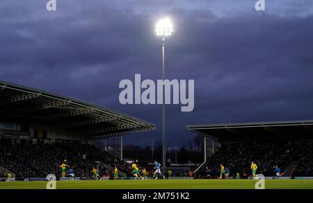 Chesterfield, Großbritannien. 7. Januar 2023. Allgemeiner Überblick über das Spiel während des FA-Cup-Spiels im Technique Stadium, Chesterfield. Der Bildausdruck sollte lauten: Andrew Yates/Sportimage Credit: Sportimage/Alamy Live News Stockfoto