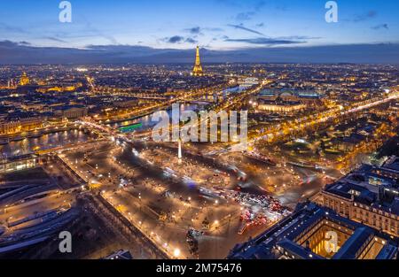 Frankreich, Paris, UNESCO-Weltkulturerbe, Place de la Concorde // Frankreich, Paris (75), Zone classée Patrimoine Mondial de l'UNESCO, Place Stockfoto