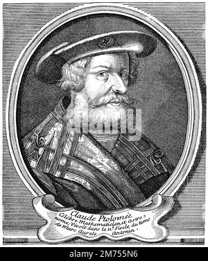 Claudius Ptolemy, c. AD 90–c. AD 168, griechischer Mathematiker, Astronom, Geograf und Astrologe Stockfoto