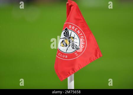 London, Großbritannien. 07. Januar 2023. Das GTECH Community Stadium ist bereit für das FA Cup-Spiel zwischen Brentford und West Ham United am 7. Januar 2023 im GTECH Community Stadium in London, England. Foto von Phil Hutchinson. Nur redaktionelle Verwendung, Lizenz für kommerzielle Verwendung erforderlich. Keine Verwendung bei Wetten, Spielen oder Veröffentlichungen von Clubs/Ligen/Spielern. Kredit: UK Sports Pics Ltd/Alamy Live News Stockfoto