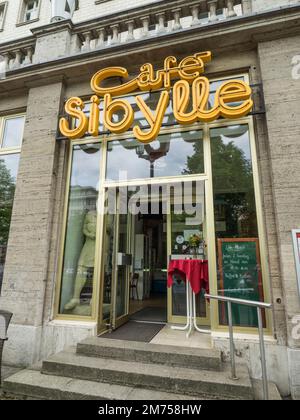 Café Sibylle, Karl Marx Allee, Berlin, Deutschland, Europa Stockfoto