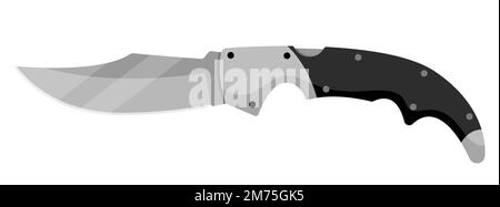 Jackmesser. Niedliches Jackmesser auf weißem Hintergrund isoliert. Vektorgrafik Stock Vektor