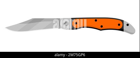 Jackmesser. Niedliches Jackmesser auf weißem Hintergrund isoliert. Vektorgrafik Stock Vektor