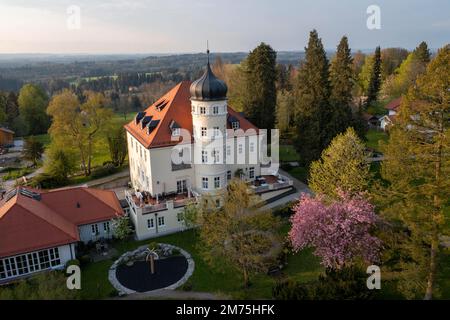 Park Villa, Gabriel von Seidl Villa, Bad Heilbrunn, Oberbayern, Bayern, Deutschland Stockfoto