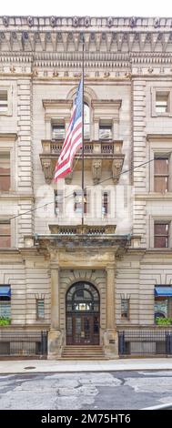 Der Union Club, ein Wahrzeichen im Renaissance-Stil, beherbergte Clevelands Elite – darunter fünf US-amerikanische Präsidenten: Grant, Hayes, Garfield, McKinley und Taft. Stockfoto