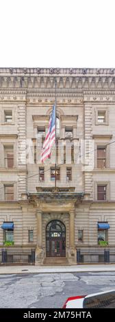 Der Union Club, ein Wahrzeichen im Renaissance-Stil, beherbergte Clevelands Elite – darunter fünf US-amerikanische Präsidenten: Grant, Hayes, Garfield, McKinley und Taft. Stockfoto