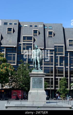 Statue von Jean-Baptiste Kleber, französischer General, Straßburg, Elsass, Frankreich Stockfoto