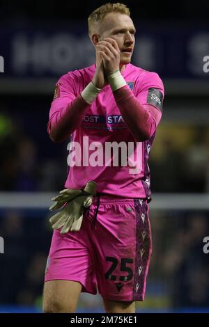 Sheffield, Großbritannien. 7. Januar 2023Cameron der Dawson of Sheffield Wednesday feiert am Samstag, den 7. Januar 2023, das dritte Spiel der FA Cup zwischen Sheffield Wednesday und Newcastle United in Hillsborough, Sheffield. (Kredit: Robert Smith | MI News) Kredit: MI News & Sport /Alamy Live News Stockfoto