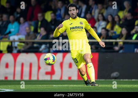 Villarreal, Spanien, 7. Januar 2023. Villarreals Dani Parejo während des spanischen Spiels La Liga zwischen Villarreal CF und Real Madrid im Stadion La Ceramica. Foto von Jose Miguel Fernandez / Alamy Live News ) Stockfoto