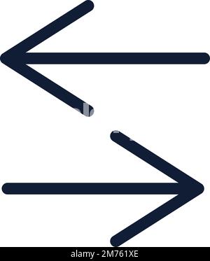 Pfeile gesetzt. Pfeilsymbol. Legen Sie verschiedene Pfeile oder Webdesigns fest. Abgewickelte Pfeile auf weißem Hintergrund isoliert - Rohteilvektor. Stock Vektor