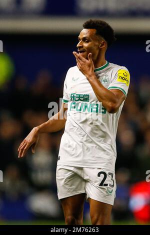 Sheffield, Großbritannien. 07. Januar 2023. Jacob Murphy #23 von Newcastle United während des Emirates FA Cup 3. Runde Spiel Sheffield Wednesday vs Newcastle United in Hillsborough, Sheffield, Großbritannien, 7. Januar 2023 (Foto von Ben Early/News Images) in Sheffield, Großbritannien, am 1./7. Januar 2023. (Foto: Ben Early/News Images/Sipa USA) Guthaben: SIPA USA/Alamy Live News Stockfoto