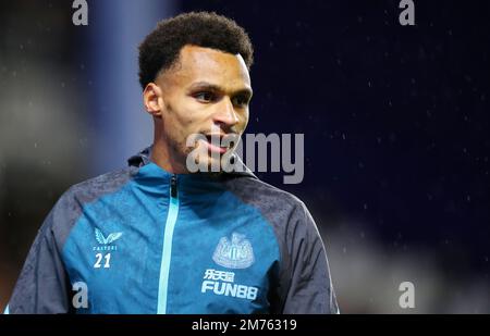 Sheffield, Großbritannien. 7. Januar 2023. Jacob Murphy aus Newcastle United während des FA-Cup-Spiels in Hillsborough, Sheffield. Der Bildausdruck sollte lauten: Lexy Ilsley/Sportimage Credit: Sportimage/Alamy Live News Stockfoto