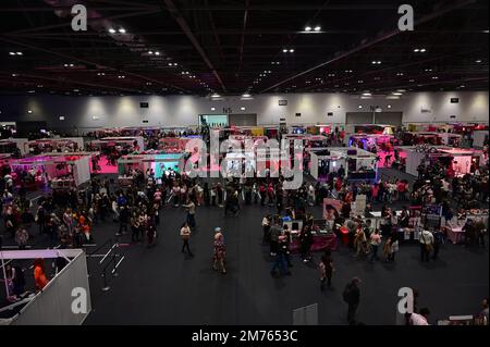 London, Großbritannien. 07. Januar 2023. RuPaul’s DragCon UK präsentiert von World of Wonder auf der Excel London - 7. Januar 2023. Kredit: Siehe Li/Picture Capital/Alamy Live News Stockfoto