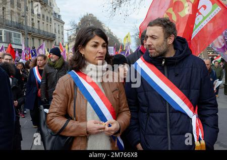 Énorme manifestation de la diaspora Kurde à Paris, pour le 10 ème anniversaire de l'assassinat de 3 militantes Kurdes par les Services Secrets Turcs Stockfoto