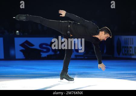 Bologna, Italien. 06. Januar 2023. Während der Eislaufausstellung „Bol on Ice, World Skating Stars“ in der Unipol Arena, Bologna, Italien, 06. Januar 2023. Foto: Michele Nucci Kredit: Unabhängige Fotoagentur/Alamy Live News Stockfoto