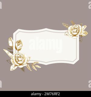 Handgezeichneter Vektor mit Blumenmotiv Stock Vektor