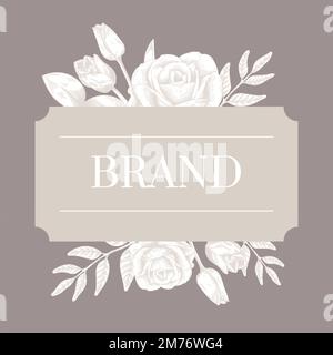 Handgezeichneter Vektor mit Blumenmotiv Stock Vektor