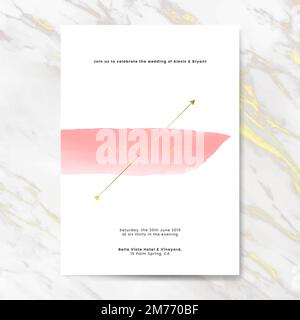 Speichern Sie den Vektor der Einladungskarte für das Datum Stock Vektor