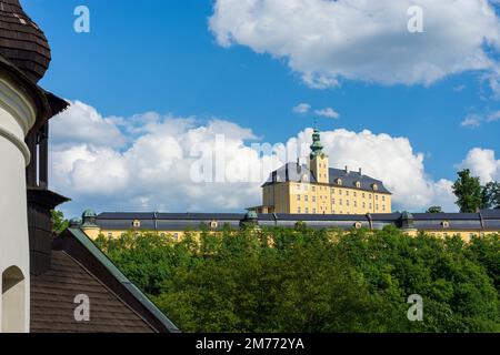 Fulnek: Burg Fulnek in , Moravskoslezsky, Mährisch-Schlesische Region, Mährisch-Schlesische Region, Tschechisch Stockfoto