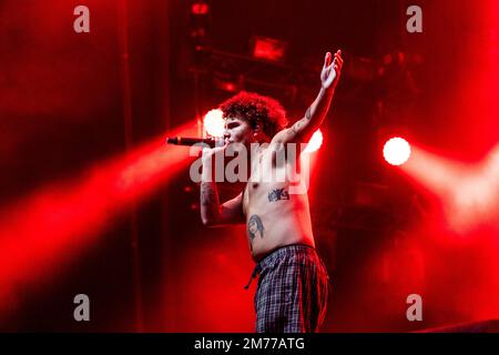 Biddinghuizen, Niederlande 21. august 2022 Slowthai live at Lowlands Festival 2022 © Roberto Finizio/Alamy Stockfoto