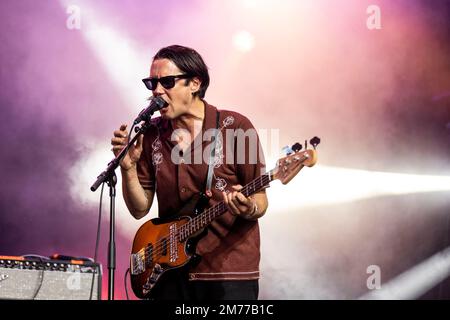 Biddinghuizen, Niederlande 21. august 2022 Yard Act live beim Lowlands Festival 2022 © Roberto Finizio/Alamy Stockfoto