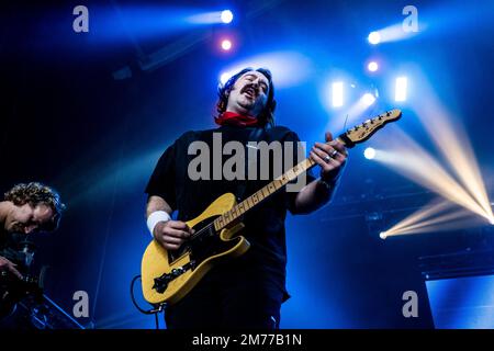 Biddinghuizen, Niederlande 21. august 2022 Yard Act live beim Lowlands Festival 2022 © Roberto Finizio/Alamy Stockfoto