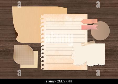 Leere vintage Briefpapier Vorlage Vektor Kollektion Stock Vektor