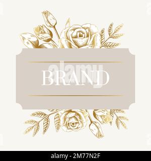 Handgezeichneter Vektor mit Blumenmotiv Stock Vektor