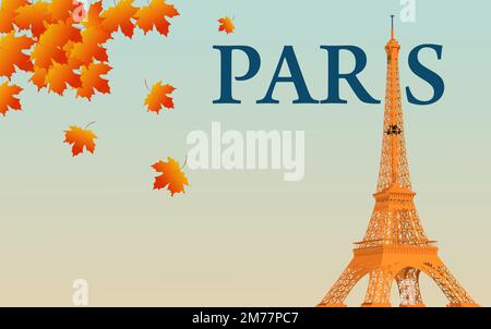 vektordarstellung des eiffelturms Stock Vektor