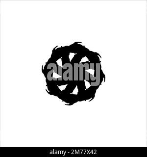 Lüftersymbol. Einfache Klimaanlage, großes Poster mit Hintergrundsymbol. Design-Element für das Logo der Marke Fan. Fan-T-Shirt-Druck. vektor für Aufkleber. Stock Vektor