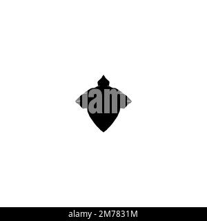 Muttersymbol. Schlichtes Postersymbol für Landwirtschaftsprodukte im Großverkauf. Design-Element für das Markenlogo der Mutter. Nuss-T-Shirt-Druck. Mutternvektor für Aufkleber. Stock Vektor