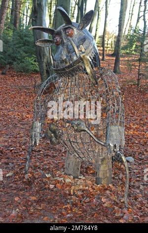 Metallskulptur Der Gruffalo Stockfoto