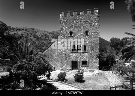 Museum des antiken Butrint-Gebäudes, UNESCO-Weltkulturerbe, Butrint-Nationalpark, Saranda-Viertel, Südalbanien, Europa Stockfoto