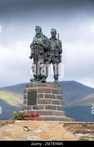 Das Commando Memorial ist ein Denkmal in Lochaber, Schottland, das den Männern der ursprünglichen britischen Kommandostreitkräfte gewidmet ist, die während des Zweiten Weltkriegs aufgewachsen sind Si Stockfoto