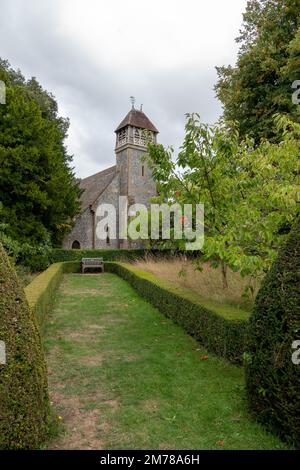 Ansicht der All Saints Church Hinton Ampner Hampshire England Stockfoto