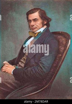 Portrait von Thomas Henry Huxley. Biologiste Britique (1825-1895). Stockfoto