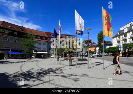 Blick auf die Stadtzentrum, Stadt Rheinfelden, Kanton Aargau, Schweiz, Europa Stockfoto