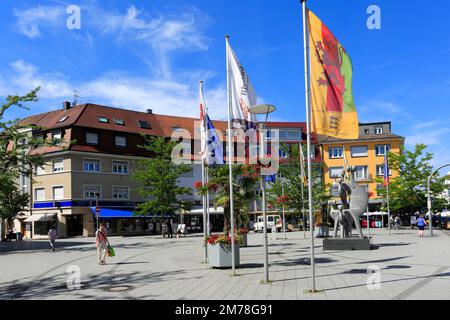 Blick auf die Stadtzentrum, Stadt Rheinfelden, Kanton Aargau, Schweiz, Europa Stockfoto