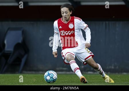 NIJMEGEN - Kian Fitz-Jim von Ajax während des niederländischen Premier-League-Spiels zwischen NEC und Ajax in De Goffert am 8. Januar 2023 in Nijmegen, Niederlande. ANP MAURICE VAN STONE Stockfoto