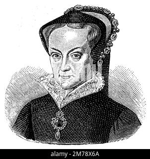 Mary, Königin von Schottland (1542-1587), Mary Stuart, Königin von Schottland, (Bilderbuch, 1881), Maria Stuart (1542-1587), Königin von Schottland, Marie Stuart (1542-1587), Marie Stuart, Reine d'Ecosse Stockfoto