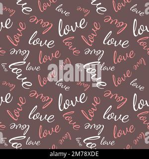 Valentines nahtlose Mustervektordarstellung auf digitalem Papier für Web und Print Stock Vektor