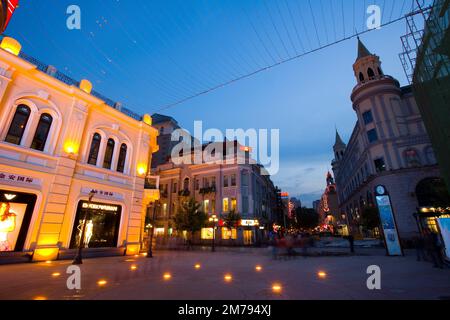 Heilongjiang, Harbin, Central Street, Stockfoto