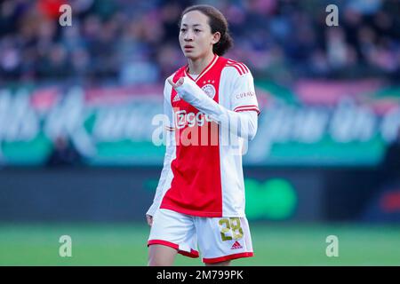 08-01-2023: Sport:NEC/Ajax NIJMEGEN, NIEDERLANDE - JANUAR 8: Kian Fitz-Jim (Ajax) während des Spiels Eredivisie NEC Nijmegen und AFC Ajax in de Goff Stockfoto