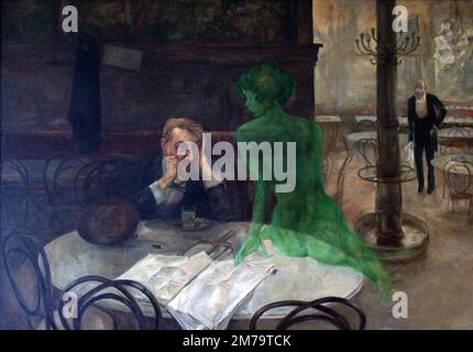 Der Absinth Drinker, Gemälde von Viktor Oliva Stockfoto