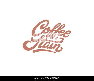 Coffee Stain Studios, gedrehtes Logo, weißer Hintergrund B Stockfoto