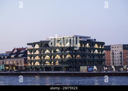 Label Berlin 2 Buildings, Modezentrum, Berlin Treptow, Berlin, Deutschland Stockfoto