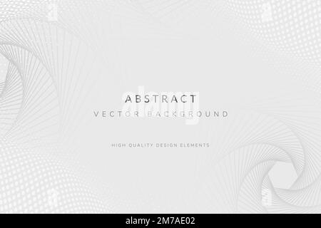 Abstrakter Vektor mit geometrischem Muster und grauem Hintergrund Stock Vektor