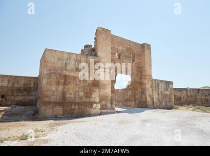 Der antike Zitadelle-Hügel von Harran im Südosten der Türkei Stockfoto