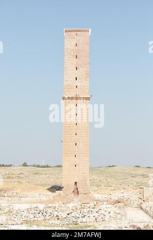 Der antike Zitadelle-Hügel von Harran im Südosten der Türkei Stockfoto