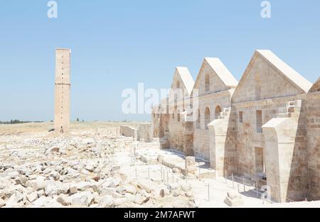 Der antike Zitadelle-Hügel von Harran im Südosten der Türkei Stockfoto